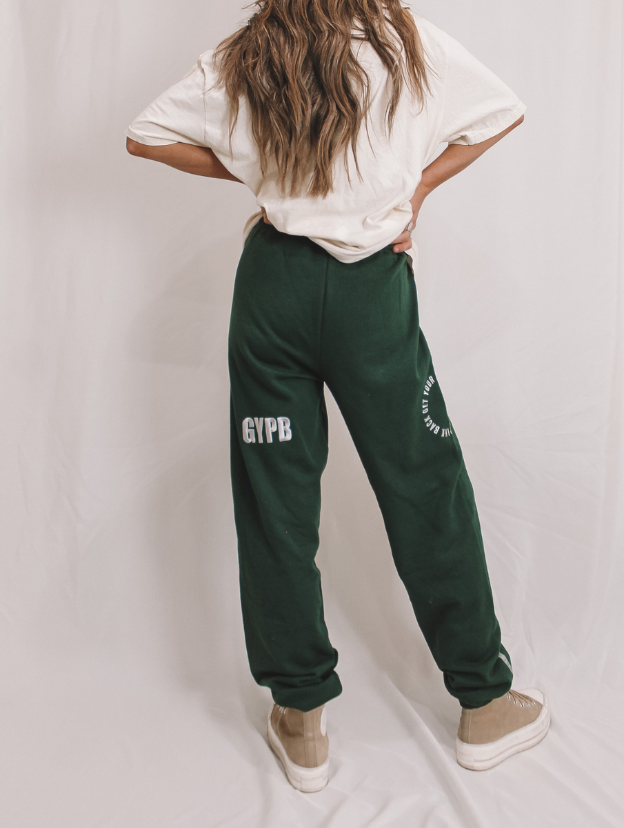 Affirmations Collection Sweat Set Forest Green Sweatpants – Get
