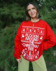Flockin' Around the Christmas Tree Red Sweater