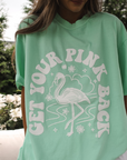 Get Your Pink Back Island Pigment Dyed Puffy Tee