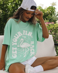 Get Your Pink Back Island Pigment Dyed Puffy Tee