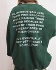 Affirmations Collection Sweat Set Forest Green Sweatshirt