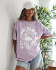 Get Your Pink Back Violet Pigment Dyed Puffy Tee