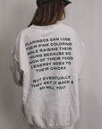 Affirmations Collection Sweat Set Ash Sweatshirt