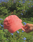 Get Your Pink Back Feather Line Red Dad Hat