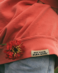Get Your Pink Back Feather Line Pink Crewneck