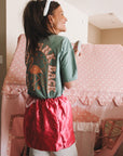 Get Your Pink Back Pigment Green Tee