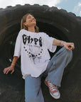 Thunderstruck White Tee