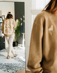 Get Your Pink Back Pigment Dye Neutral Crewneck