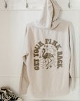Get Your Pink Back Pigment Dyed Ivory Hoodie