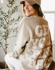 Get Your Pink Back Pigment Dye Neutral Crewneck