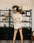 Get Your Pink Back Pigment Dyed Ivory Hoodie