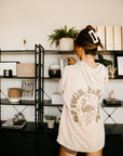 Get Your Pink Back Pigment Dyed Ivory Hoodie
