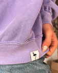 Get Your Pink Back Pigment Purple Puffy Crewneck