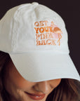 Get Your Pink Back White Dad Hat