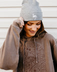 Get Your Pink Back Embroidered Hoodie Clay