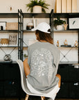 Get Your Pink Back Gray Long Sleeve Shirt