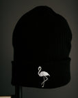 Get Your Pink Back Embroidered Black Beanie