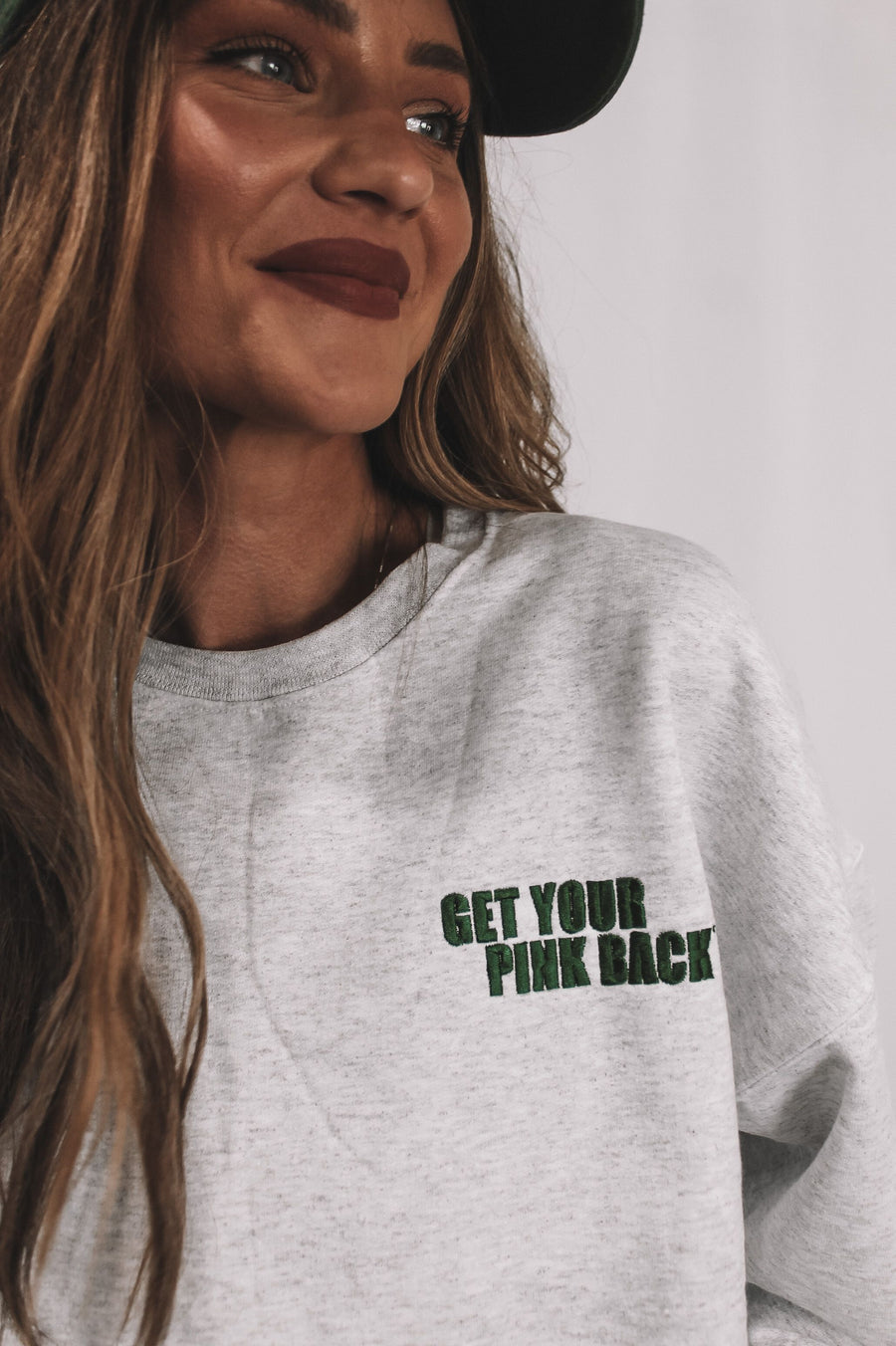 Affirmations Collection Sweat Set Ash Sweatshirt