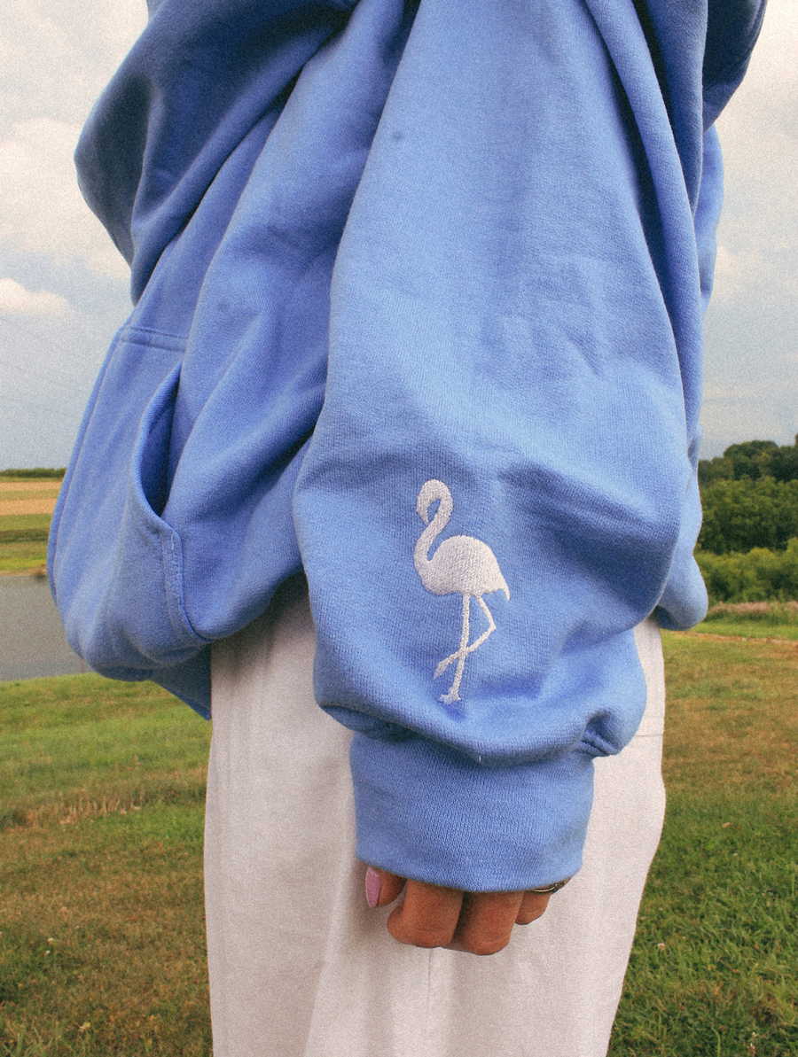 Get Your Pink Back™ Feather Line Blue Hoodie