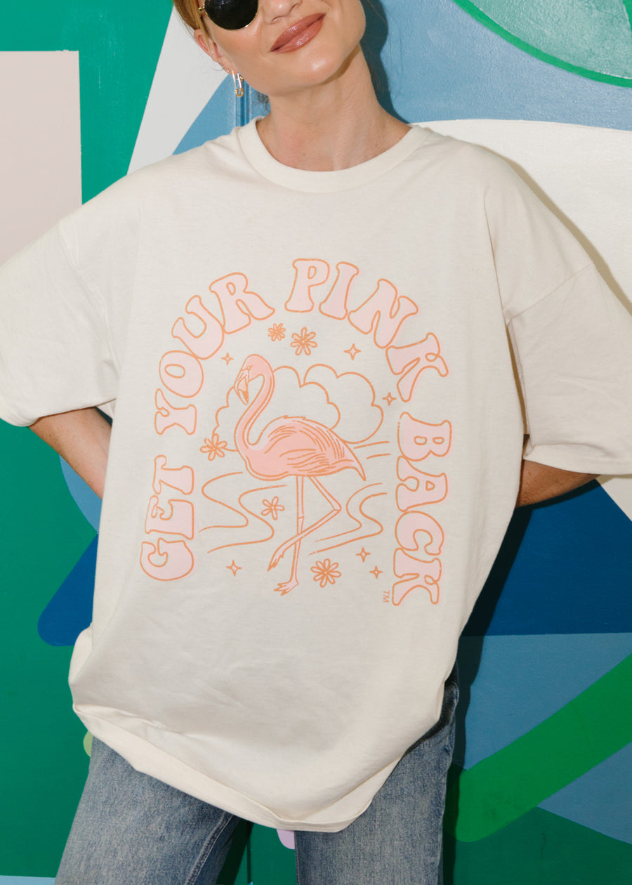 Get Your Pink Back Natural Tee