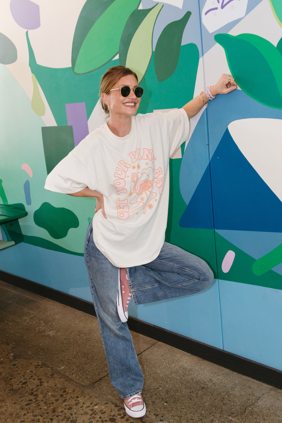 Get Your Pink Back Natural Tee