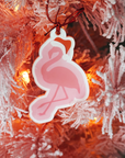 Flockin' Around the Christmas Tree Flamingo Ornament