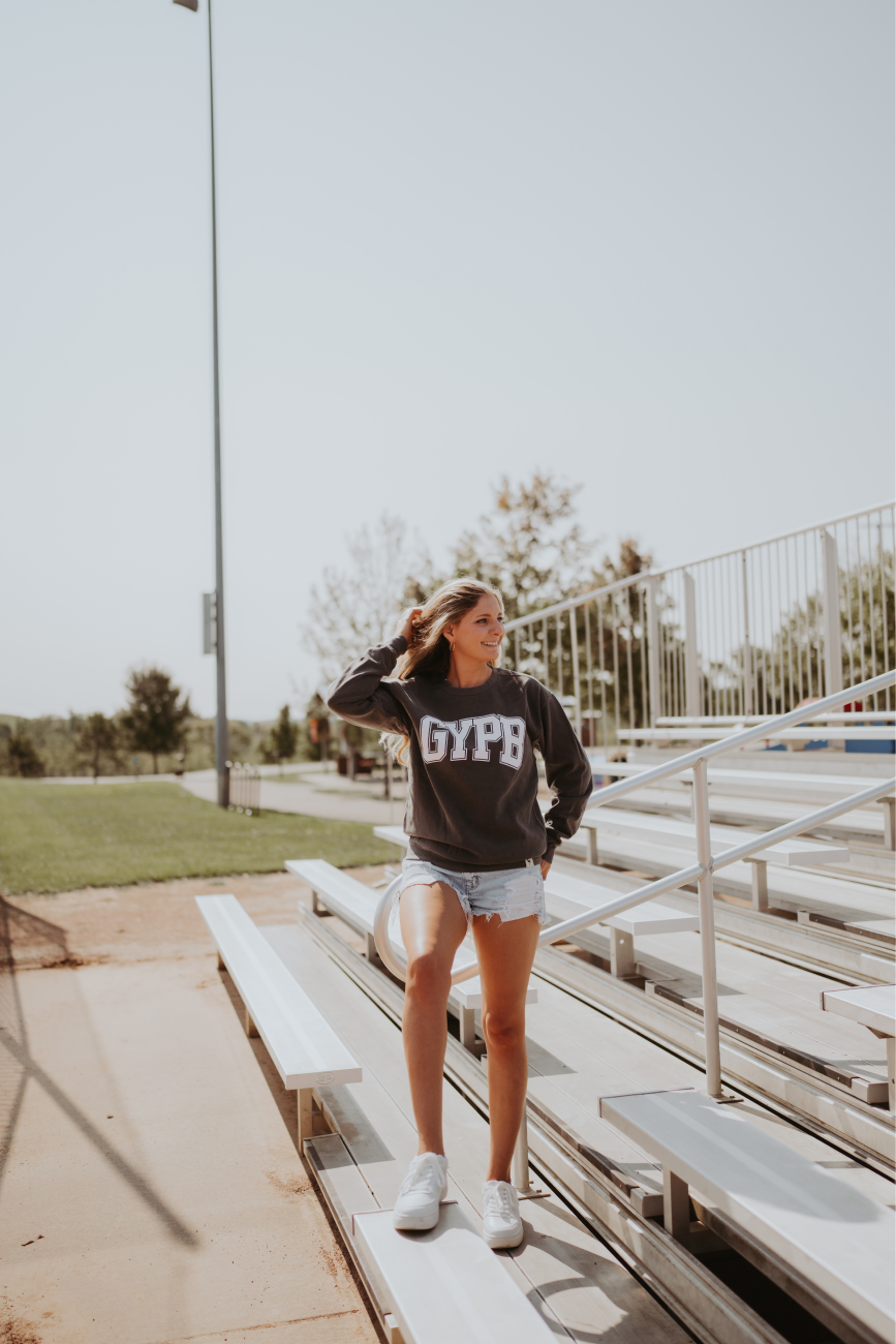 GYPB Grey Varsity Crewneck