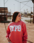 GYPB Flamingo Pink Varsity Crewneck