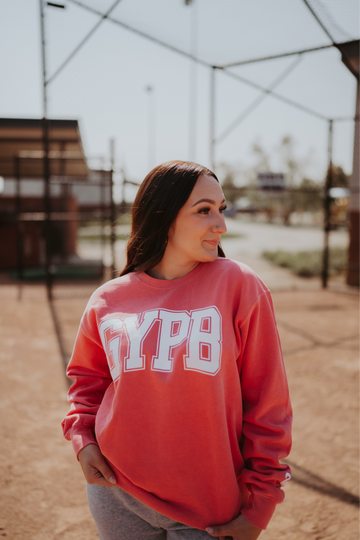 GYPB Flamingo Pink Varsity Crewneck