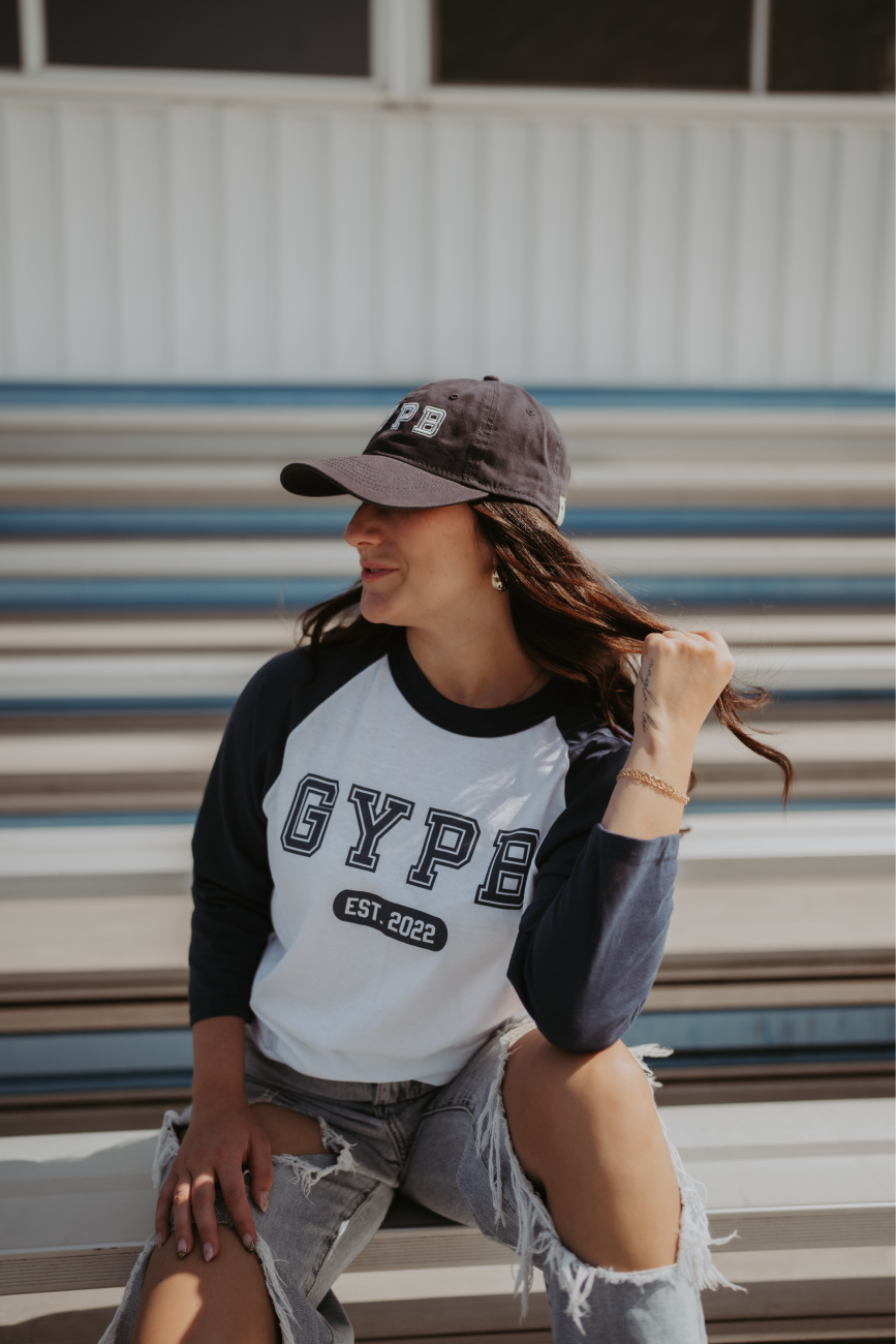 Varsity Collection Navy Three Quarter Sleeve Tee