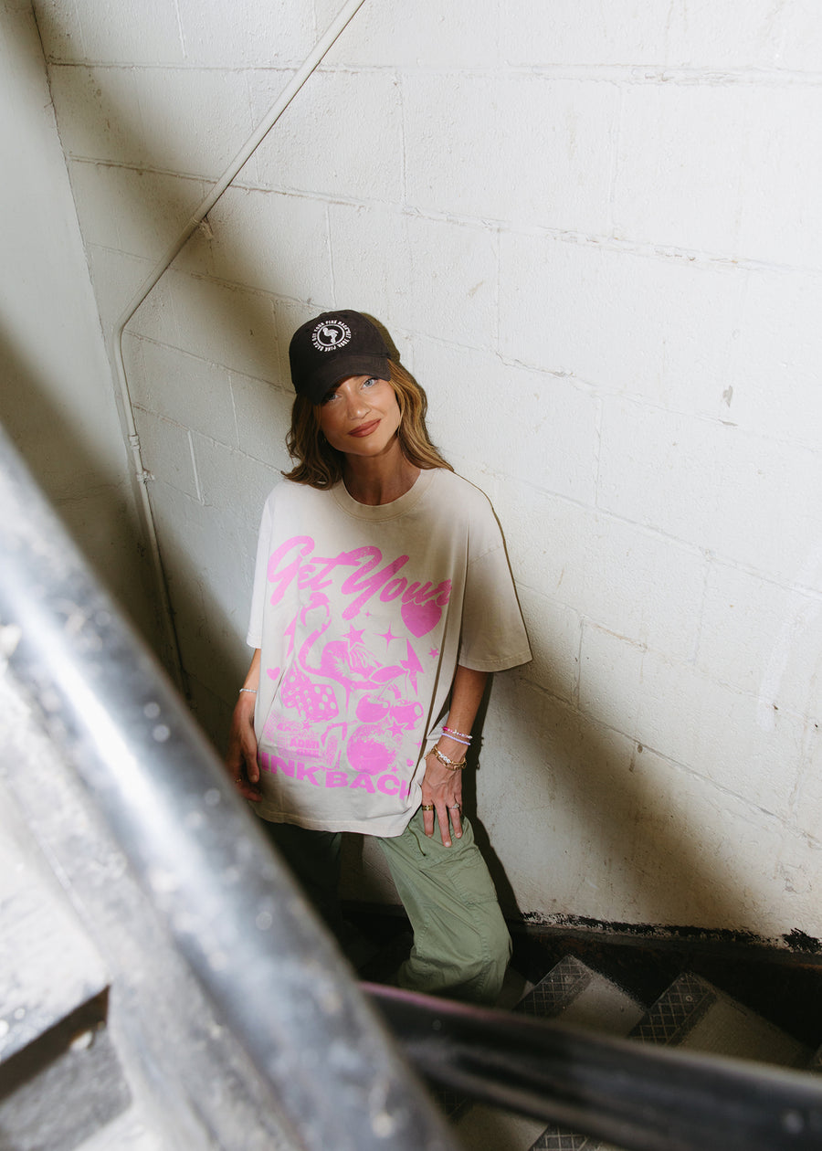 Luck Be a Lady Beige Tee