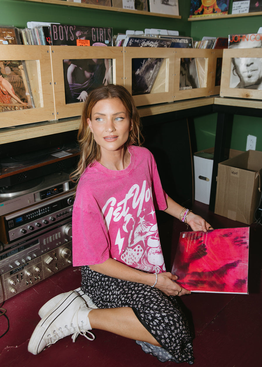 Luck Be a Lady Pink Tee