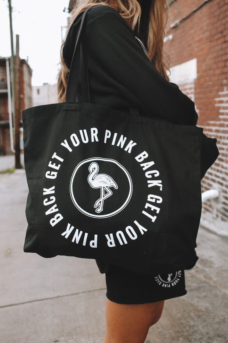 Black & White Collection Get Your Pink Back™ Jumbo Tote