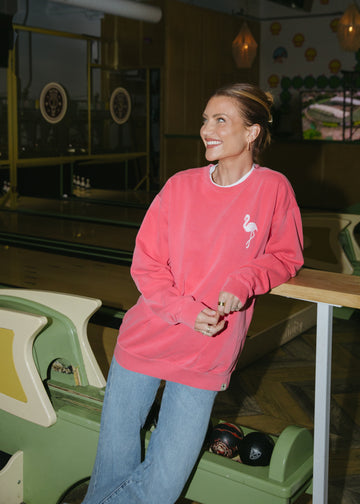 Get Your Pink Back Flamingo Pink Crewneck