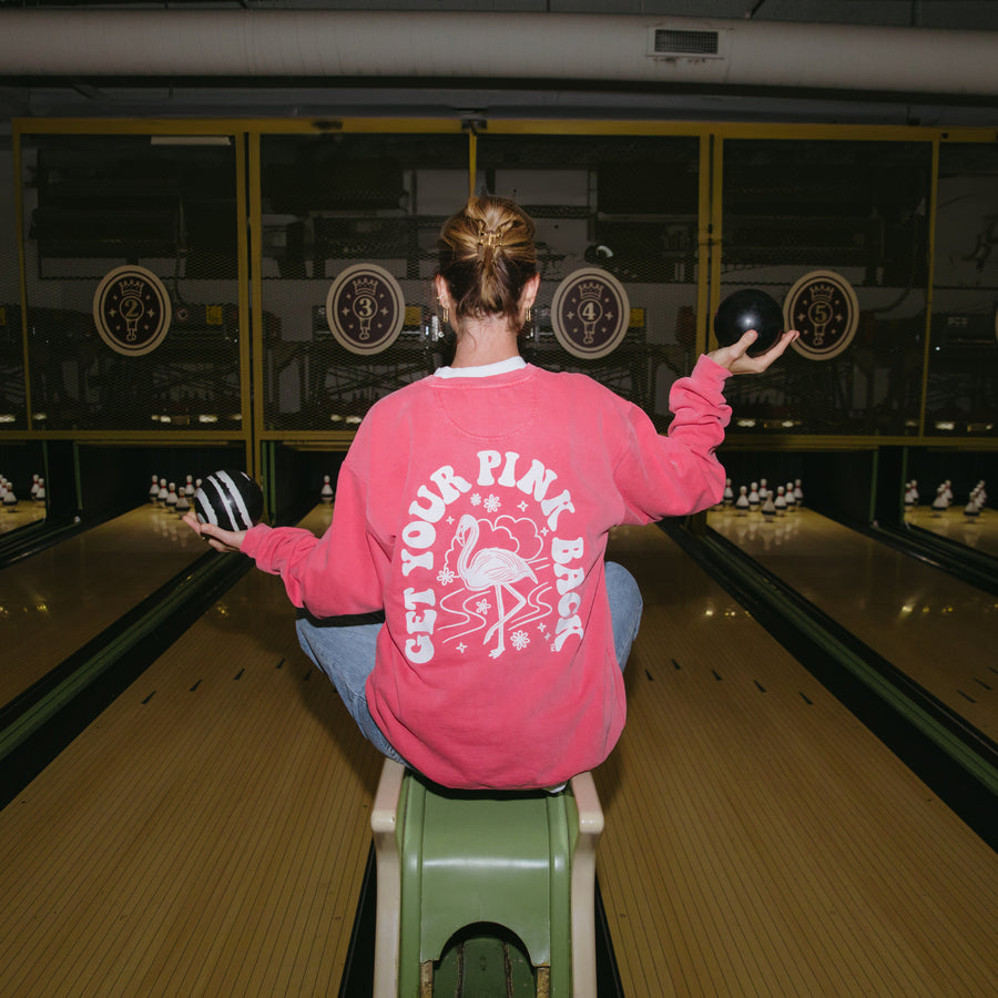 Get Your Pink Back Flamingo Pink Crewneck