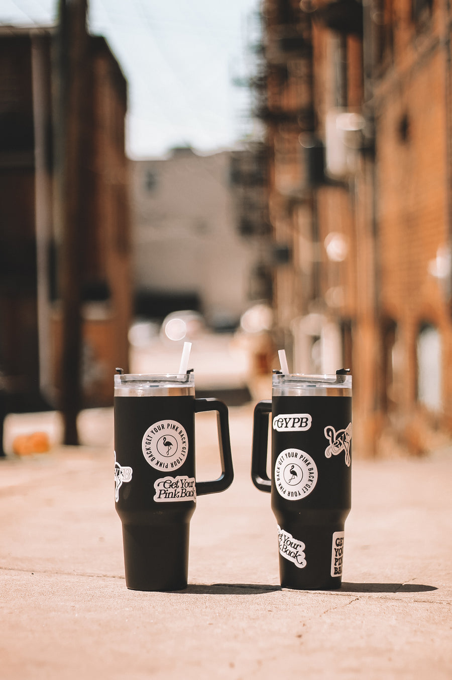 Get Your Pink Back Tumbler & Sticker Combo