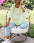 Last Chance! Get Your Pink Back Lime Pigment Dyed Puffy Tee