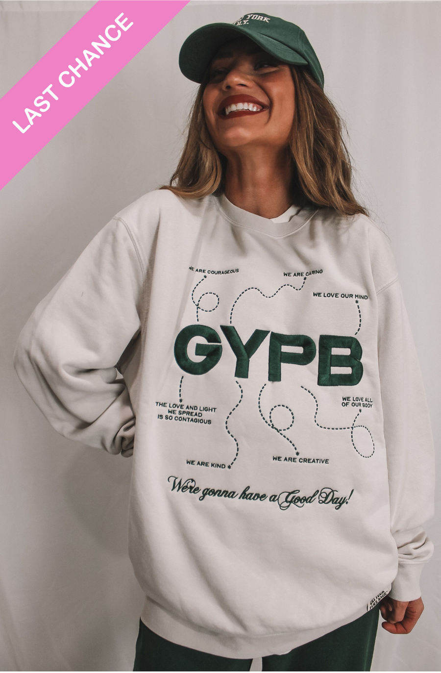 Last Chance! Affirmations Collection GYPB Cream Crewneck