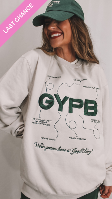 Last Chance! Affirmations Collection GYPB Cream Crewneck