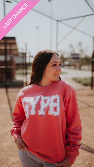 GYPB Flamingo Pink Varsity Crewneck