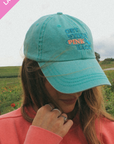 Last Chance! Get Your Pink Back  Feather Line Green Dad Hat