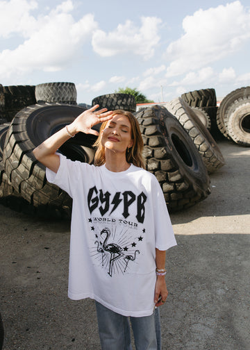Thunderstruck White Tee
