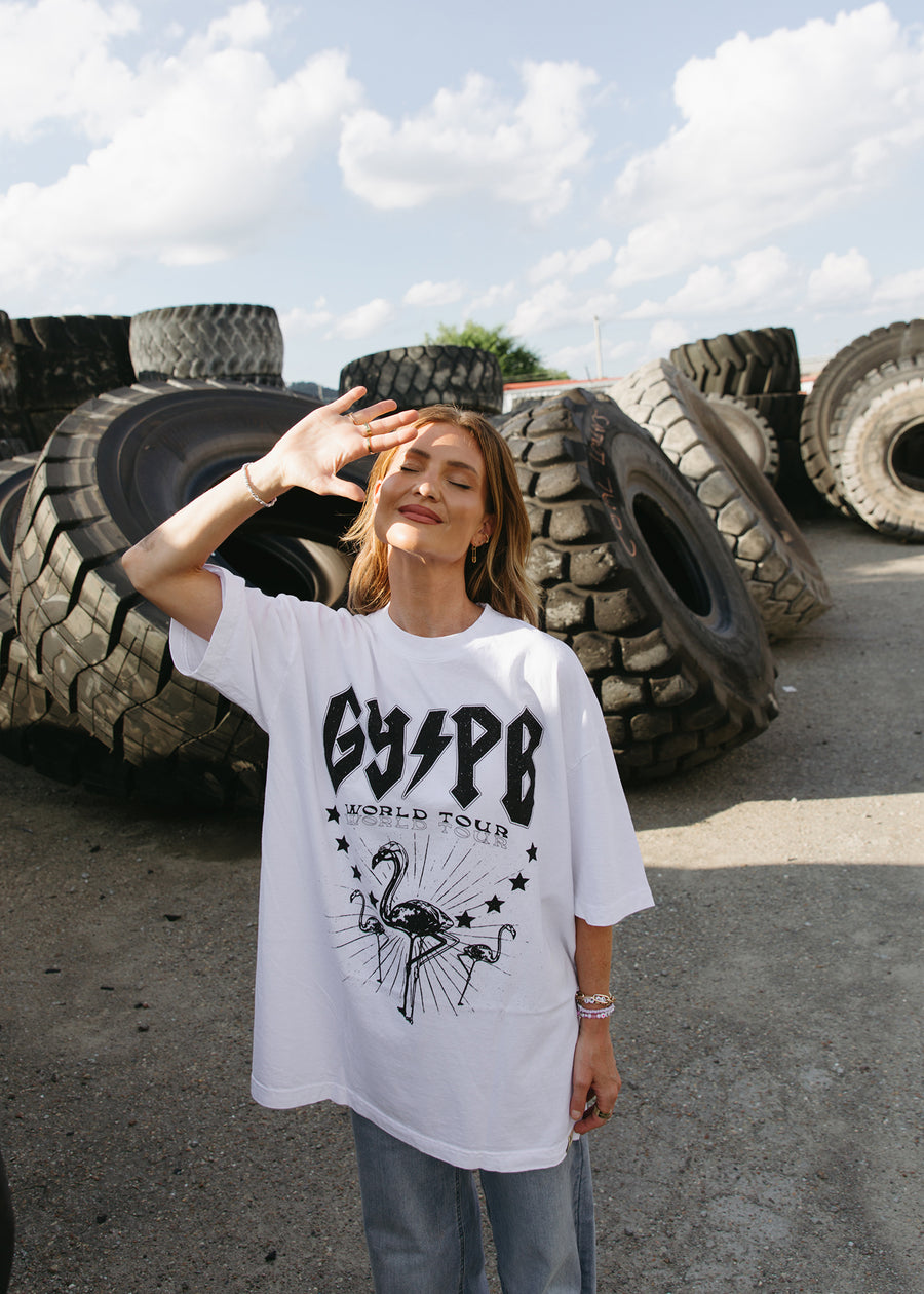 Thunderstruck White Tee