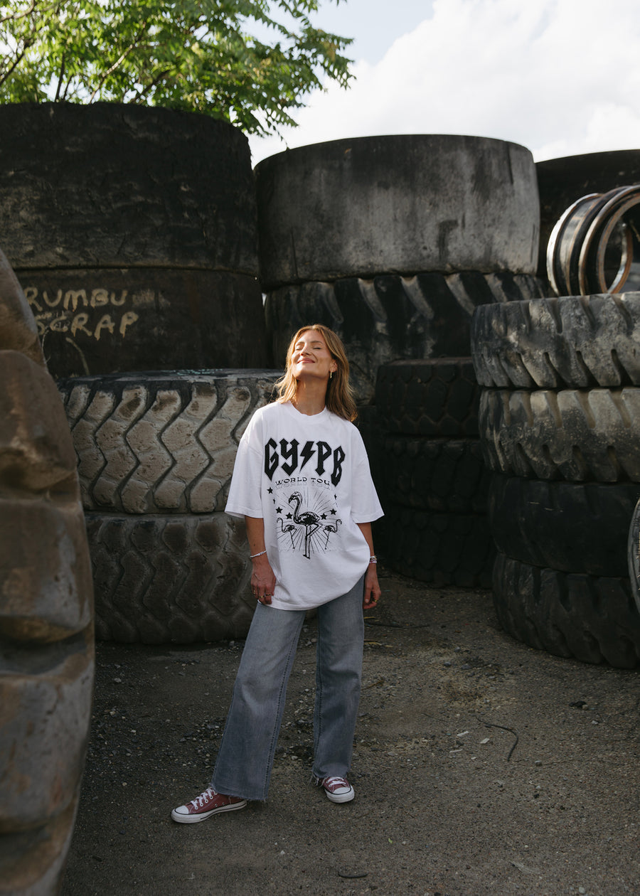 Thunderstruck White Tee