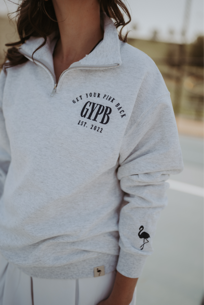 GYPB Varsity Collection Ash Grey Quarter Zip