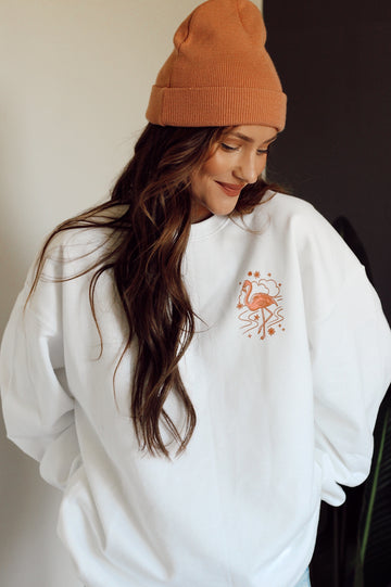 Get Your Pink Back White Crewneck