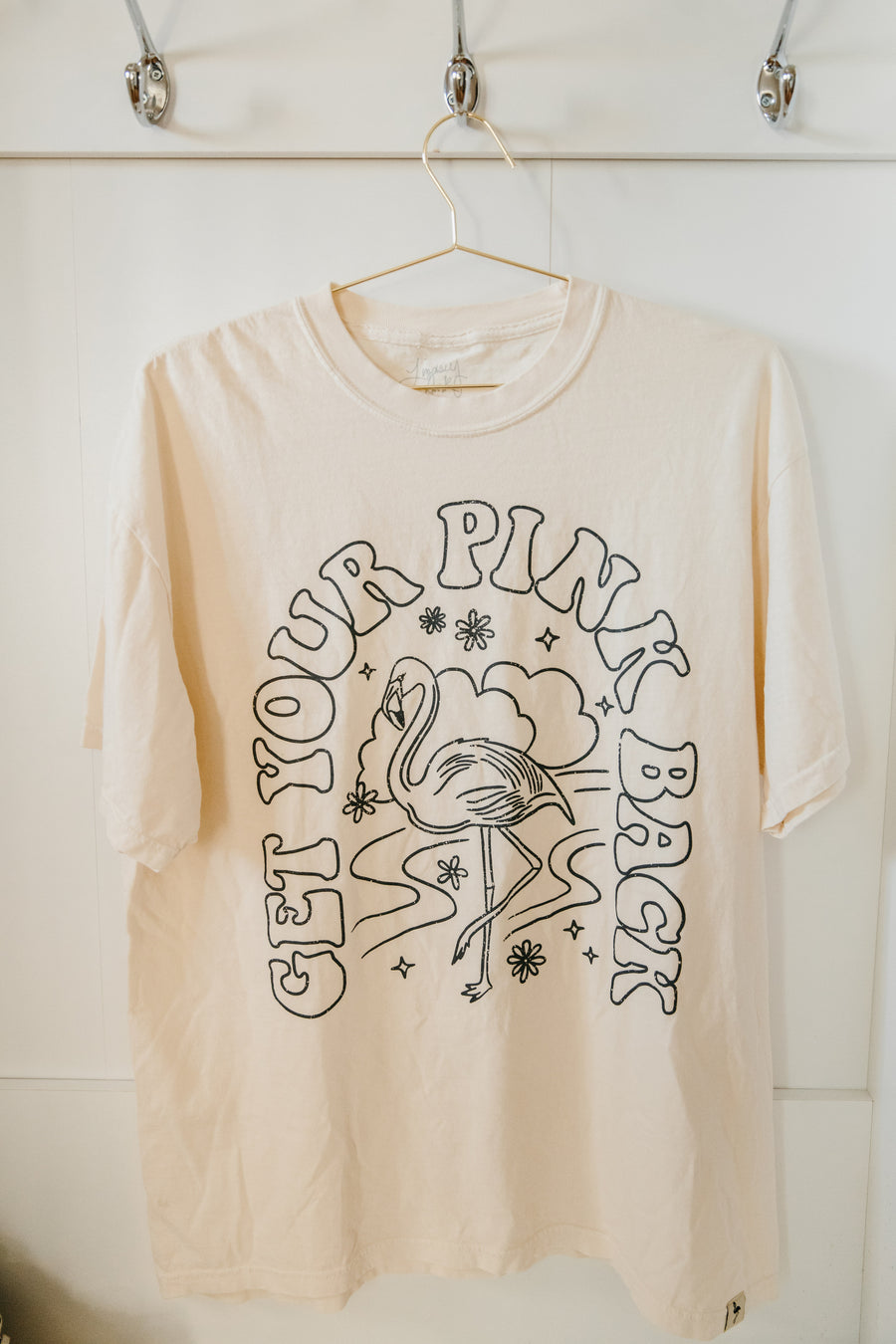 Get Your Pink Back Ivory T-Shirt